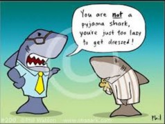 Pyjama shark cartoon 