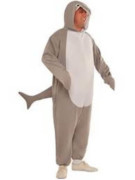 A man in a shark onsie